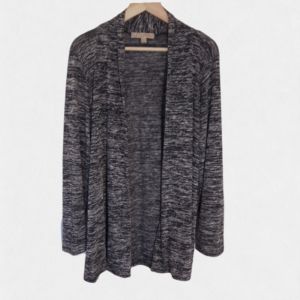 Penelope project gray open front cardigan XL